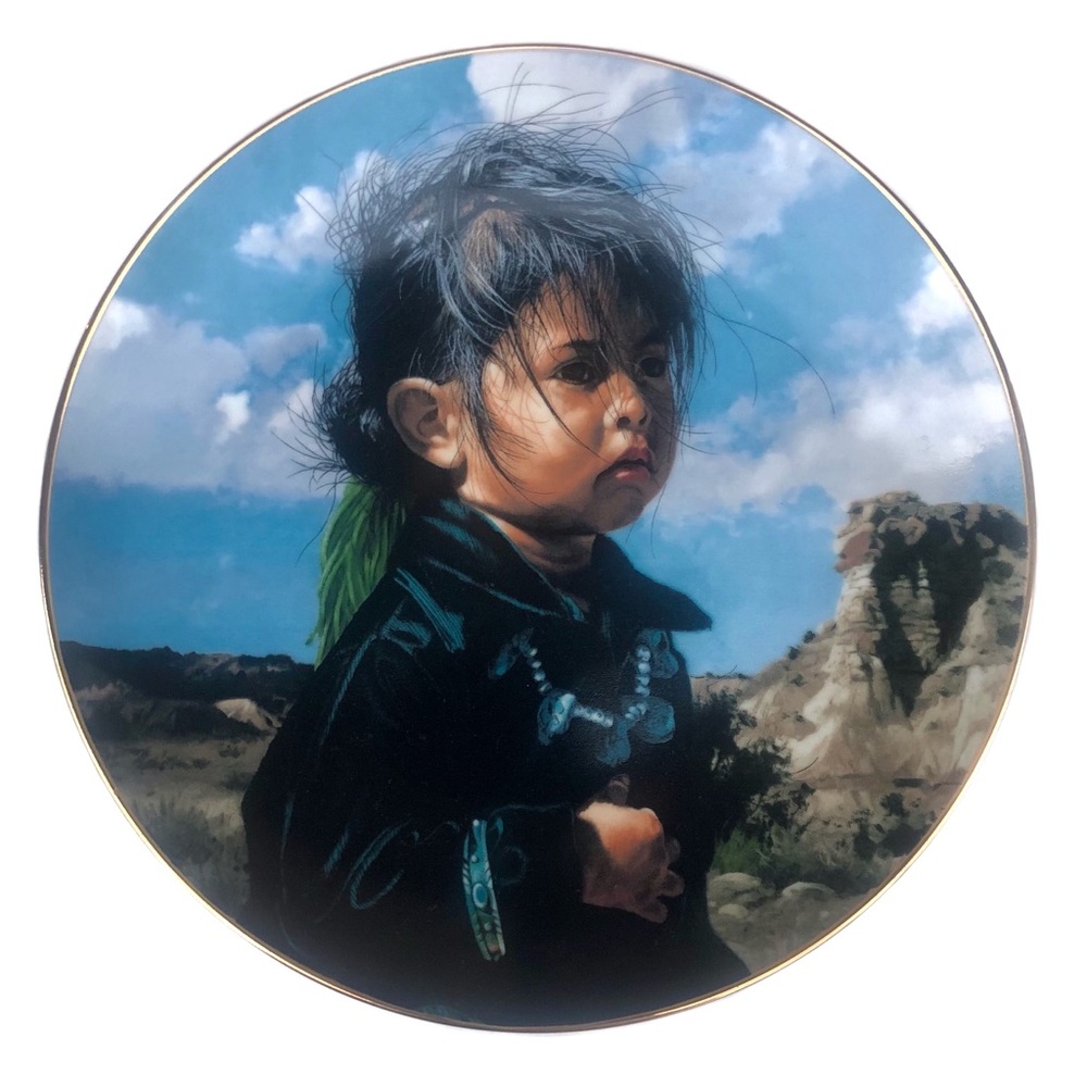 Navajo Little One Proud Nation Collector's Wall Decor Art Plate